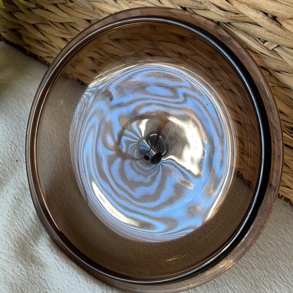 Vintage Pyrex Amber Brown V1.5C Lid 1 1/2 Qt Size - Picture 6 of 8